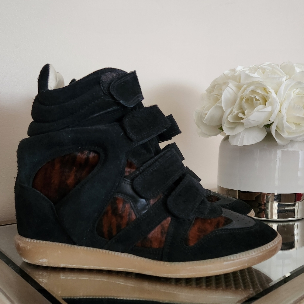 ISABEL MARANT BECKETT HIGH TOP SNEAKERS 🖤🤎
